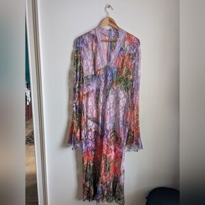 Floral Lace Maxi Dress